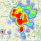 Arden Estates - Redditch listings heatmap