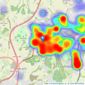 Arden Estates - Rubery listings heatmap