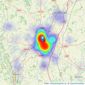 Arden Estates - Worcester listings heatmap