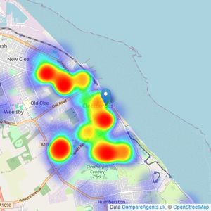 Argyle Estate Agents - Cleethorpes listings heatmap