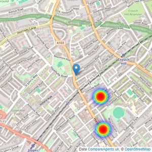 Ariston Property - London listings heatmap