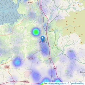 Armitstead Barnett - Garstang listings heatmap