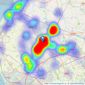 Arnold & Phillips - Ormskirk listings heatmap