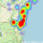 Arthur Wheeler Estate Agents - Shanklin listings heatmap