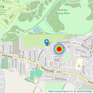 Ashberry Homes (East Midlands) listings heatmap