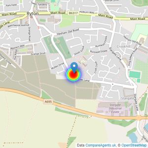 Ashberry Homes (North East) listings heatmap