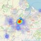 Ashbrookes Limited - Middlesbrough listings heatmap