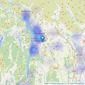 AshdownJones - The Lakes listings heatmap