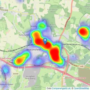 Ashington Page - Beaconsfield listings heatmap