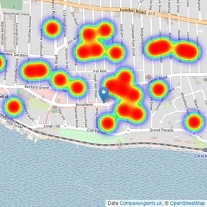 Ashleigh Stone - Leigh on Sea listings heatmap