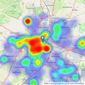 Ashley Adams - Derby listings heatmap