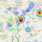 Ashley Adams - Melbourne listings heatmap