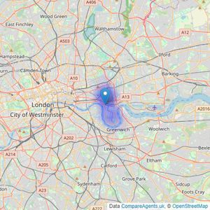 Ashley King - Docklands listings heatmap