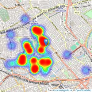 Ashley Milton - London listings heatmap