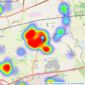 Ashtons Estate Agency - Culcheth listings heatmap