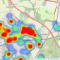 Ashtons Estate Agency - Newton-le-Willows listings heatmap