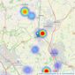 Ashtons - Land & New Homes listings heatmap