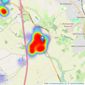 Ashtons - Village & Country listings heatmap