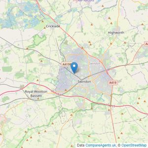 Aslan Real Estate - Swindon listings heatmap