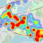 Aspen Estate Agents Limited - Ashford listings heatmap