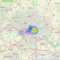 Aspen Woolf Ltd - Leeds listings heatmap