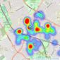 Aspire - Balham listings heatmap