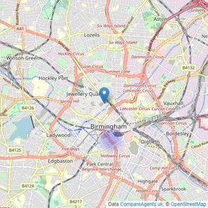 Aspire Estates - Birmingham listings heatmap