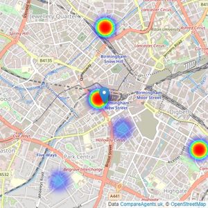 Asset Residential - Birmingham listings heatmap