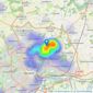 Astley & Co - Sprowston listings heatmap