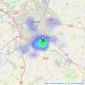 Aston & Co - Wigston listings heatmap