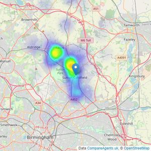 Aston Knowles - Sutton Coldfield listings heatmap