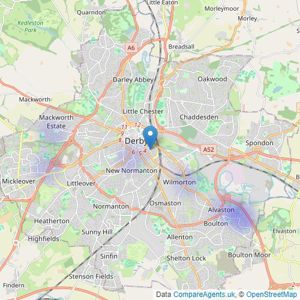 Attain Properties - Derby listings heatmap