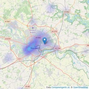 Attik City Country Coast - Norwich listings heatmap