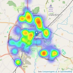 Atwell Martin - Chippenham listings heatmap