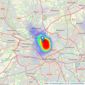 Aubrey Lee & Co - Prestwich listings heatmap