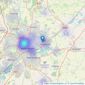 Auction Estates Limited - Nottingham listings heatmap