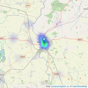 Auction House - Lincolnshire listings heatmap