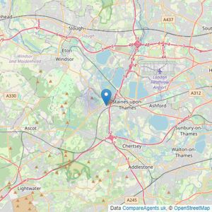 Audley Estates - Egham listings heatmap