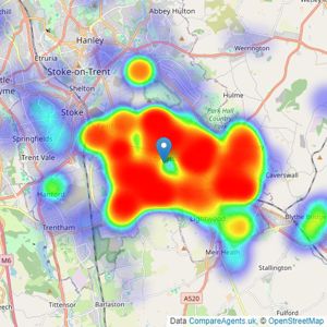 Austerberry - Longton listings heatmap