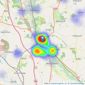 Austin & Roe Independent Estate Agents - Stone listings heatmap