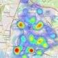 Austin & Wyatt - Bitterne listings heatmap