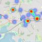 Austin & Wyatt - Lower Parkstone listings heatmap