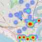 Austin & Wyatt - Southampton listings heatmap