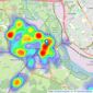 Austin & Wyatt - Totton listings heatmap