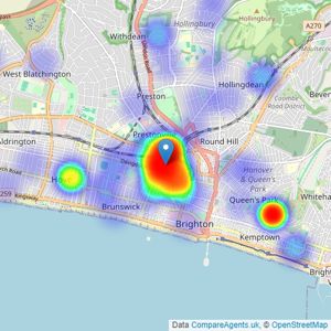 Austin Gray - Brighton listings heatmap