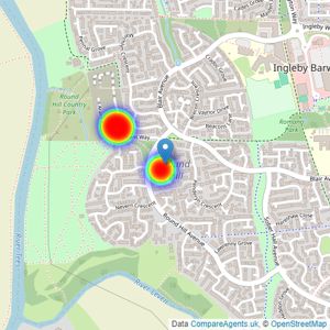 Avant Homes North East listings heatmap