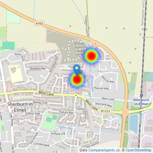 Avant Homes North Yorkshire listings heatmap