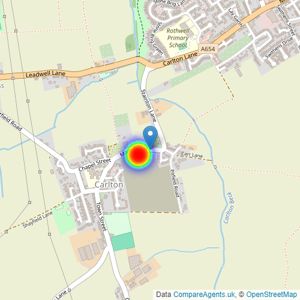 Avant Homes North Yorkshire listings heatmap