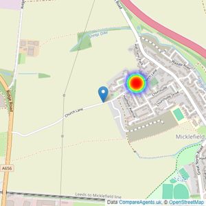 Avant Homes North Yorkshire listings heatmap