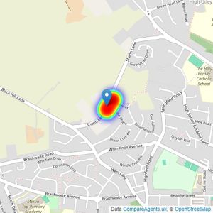 Avant Homes Yorkshire listings heatmap